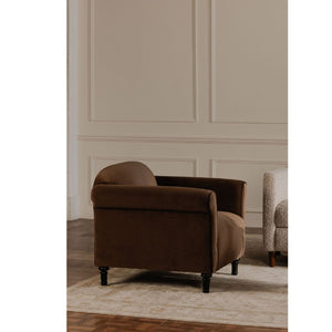   Modern European furniture - Mohair Inspired Rolled-Arm Accent Chair - www.oroa.com | Oroa.com