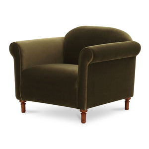   Modern European furniture - Mohair Inspired Rolled-Arm Accent Chair - www.oroa.com | Oroa.com