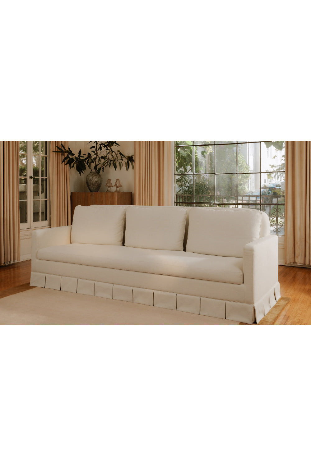  Modern European furniture - Pleated Skirt Fabric Sofa - www.oroa.com | Oroa.com
