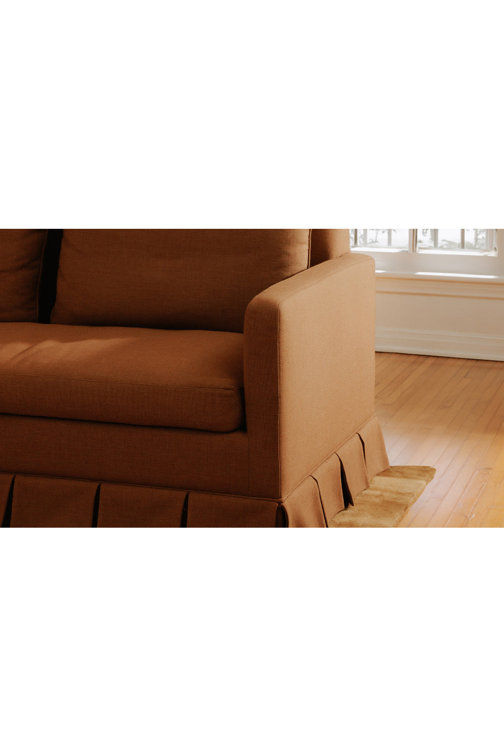  Modern European furniture - Pleated Skirt Fabric Sofa - www.oroa.com | Oroa.com