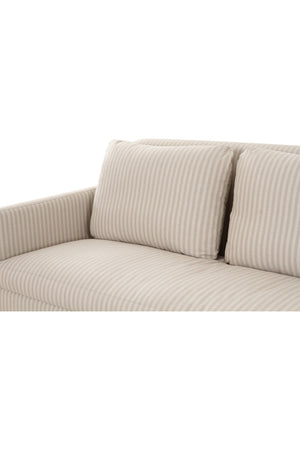   Beige Pleated Skirt Fabric Sofa | Oroa.com
