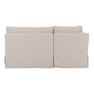   Modern European furniture - Beige U-Shaped Dining Banquette Slipcover L - www.oroa.com | Oroa.com