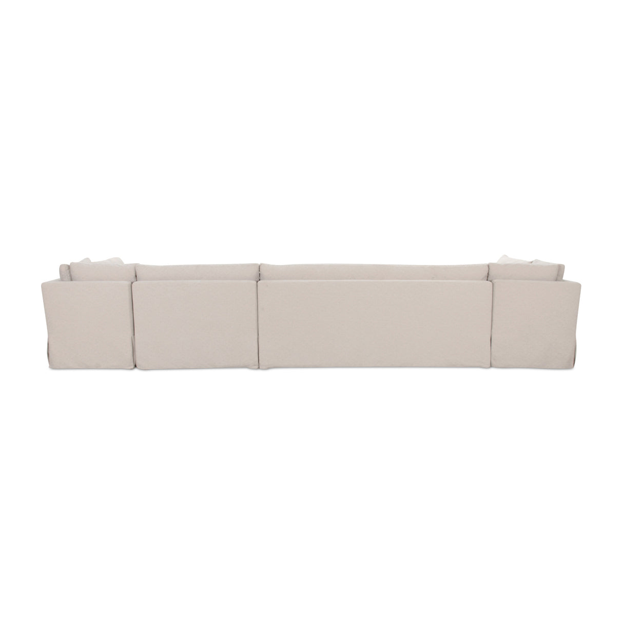   Modern European furniture - Beige U-Shaped Dining Banquette Slipcover L - www.oroa.com | Oroa.com