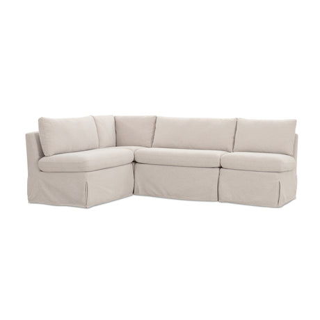   Modern European furniture - Beige L-Shaped Dining Banquette Slipcover XS - www.oroa.com | Oroa.com