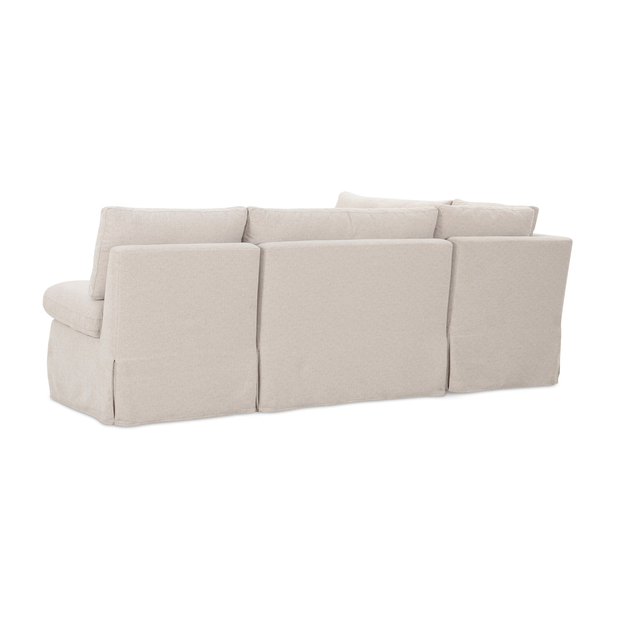  Modern European furniture - Beige L-Shaped Dining Banquette Slipcover XS - www.oroa.com | Oroa.com