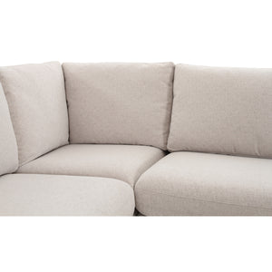   Modern European furniture - Beige L-Shaped Dining Banquette Slipcover XS - www.oroa.com | Oroa.com