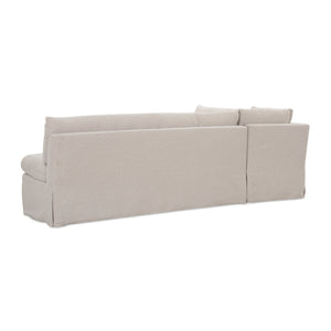   Modern European furniture - Beige L-Shaped Dining Banquette Slipcover S - www.oroa.com | Oroa.com