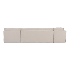   Modern European furniture - Beige L-Shaped Dining Banquette Slipcover L - www.oroa.com | Oroa.com