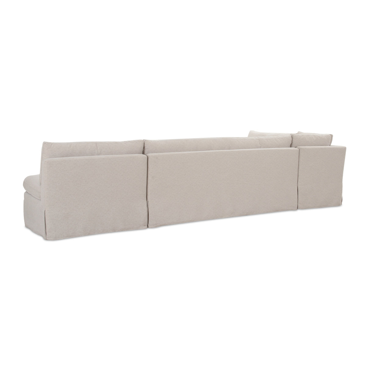   Modern European furniture - Beige L-Shaped Dining Banquette Slipcover L - www.oroa.com | Oroa.com