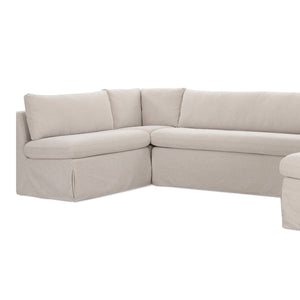   Modern European furniture - Beige U-Shaped Dining Banquette Slipcover S - www.oroa.com | Oroa.com