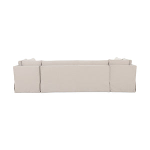   Modern European furniture - Beige U-Shaped Dining Banquette Slipcover S - www.oroa.com | Oroa.com