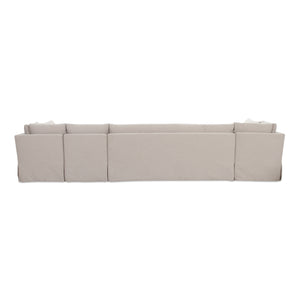   Modern European furniture - Beige U-Shaped Dining Banquette Slipcover M - www.oroa.com | Oroa.com