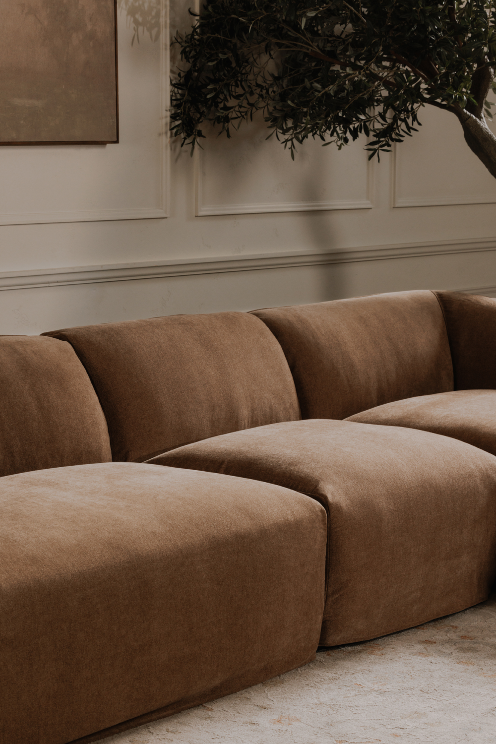   Modern European furniture - Brown Modular Sofa - www.oroa.com | Oroa.com