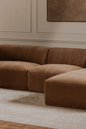   Modern European furniture - Brown Modular Sofa - www.oroa.com | Oroa.com