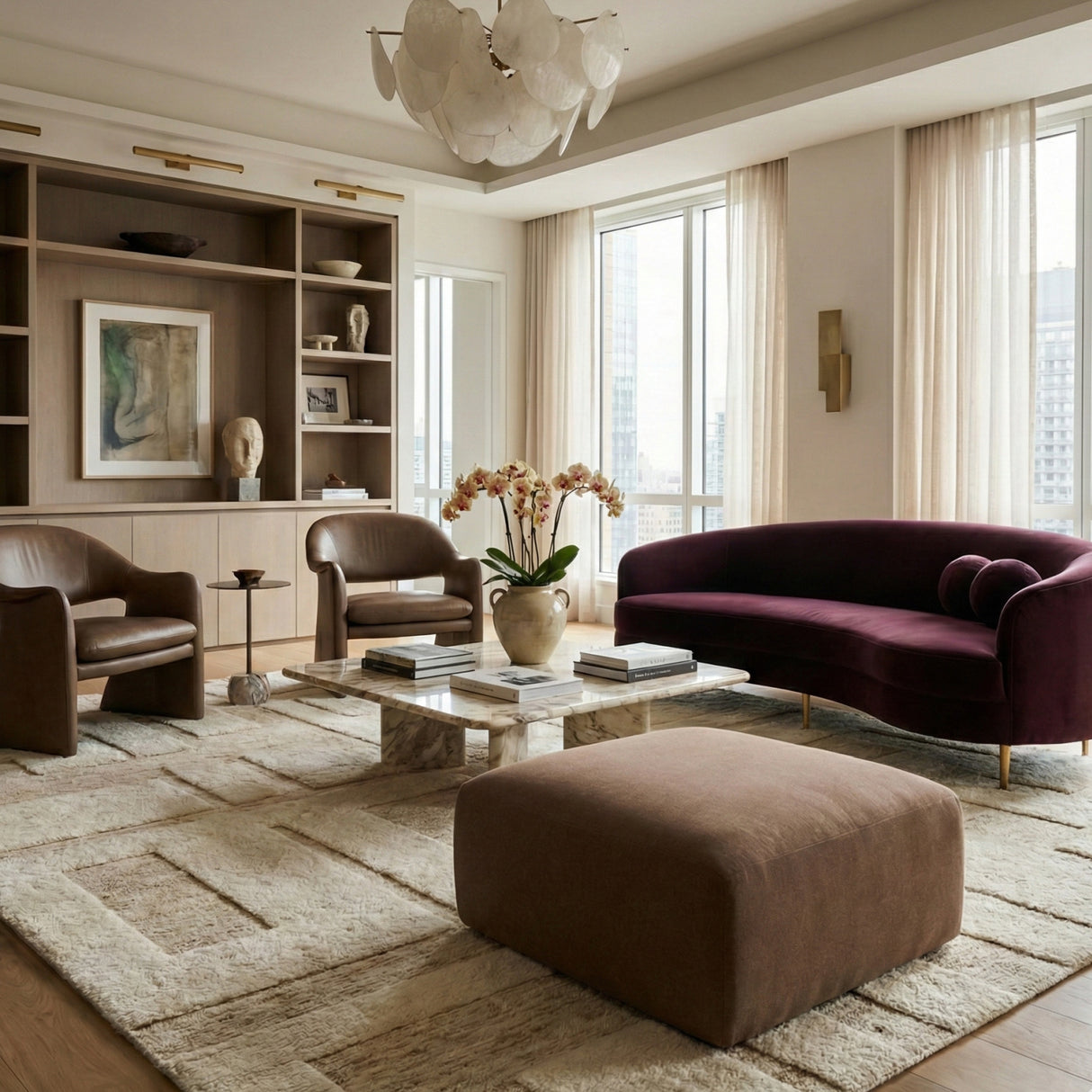   Modern European furniture - minimalist white curved sofa - www.oroa.com | Oroa.com