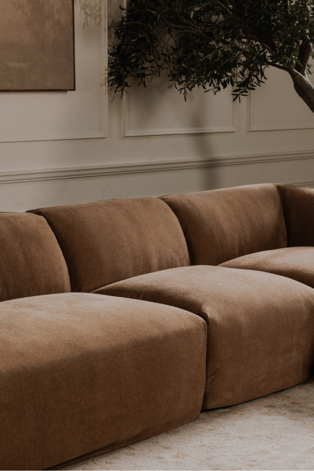   Modern European furniture - Brown Modular Sofa - www.oroa.com | Oroa.com