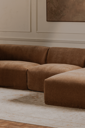   Modern European furniture - Brown Modular Sofa - www.oroa.com | Oroa.com