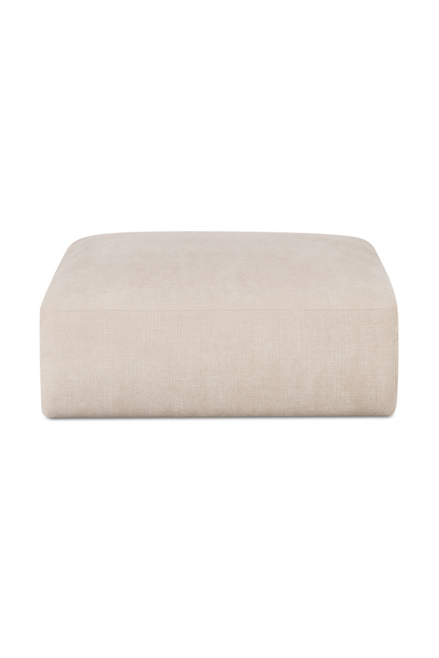 Modern European furniture - Chenille Square Ottoman - www.oroa.com