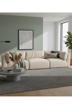   Modern European furniture - Chenille 3-Seater Sofa - www.oroa.com | Oroa.com