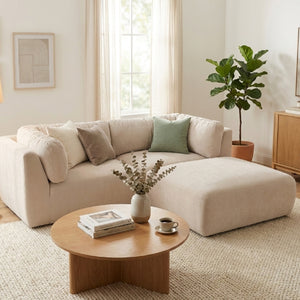   Modern European furniture - Chenille Sectional Corner Sofa - www.oroa.com | Oroa.com