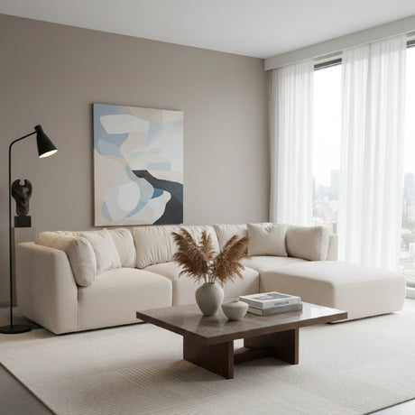   Modern European furniture - Chenille Lounge Modular Sofa - www.oroa.com | Oroa.com
