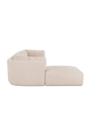   Modern European furniture - Chenille Lounge Modular Sofa - www.oroa.com | Oroa.com