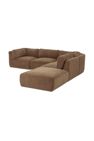   Modern European furniture - Chenille Modular Sofa - www.oroa.com | Oroa.com