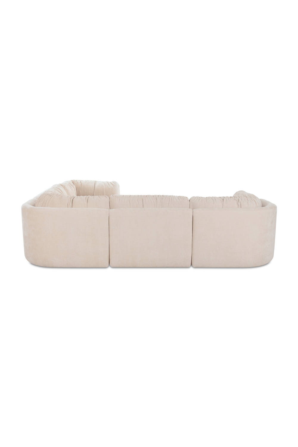   Modern European furniture - Chenille L-Shaped Modular Sofa - www.oroa.com | Oroa.com