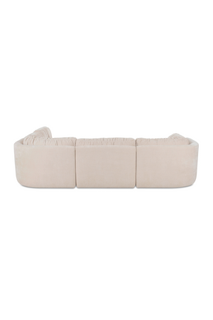   Modern European furniture - Chenille L-Shaped Modular Sofa - www.oroa.com | Oroa.com