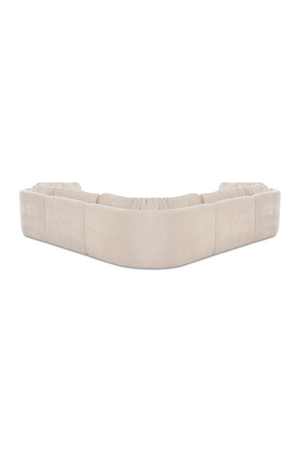   Modern European furniture - Chenille L-Shaped Modular Sofa - www.oroa.com | Oroa.com