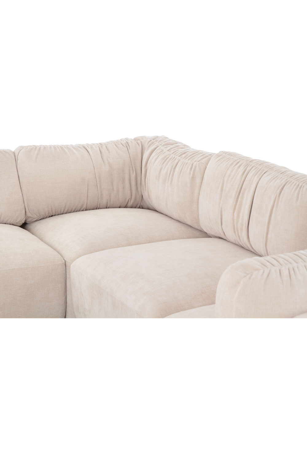  Modern European furniture - Chenille L-Shaped Modular Sofa - www.oroa.com | Oroa.com