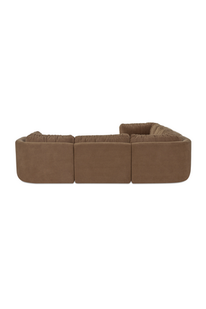   Modern European furniture - Chenille L-Shaped Modular Sofa - www.oroa.com | Oroa.com