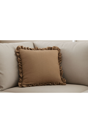   Modern European furniture - Ruffled-Edge Linen Cushion - www.oroa.com | Oroa.com