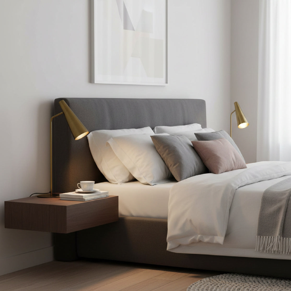   Modern European furniture - Brass Conical Table Lamp - www.oroa.com | Oroa.com