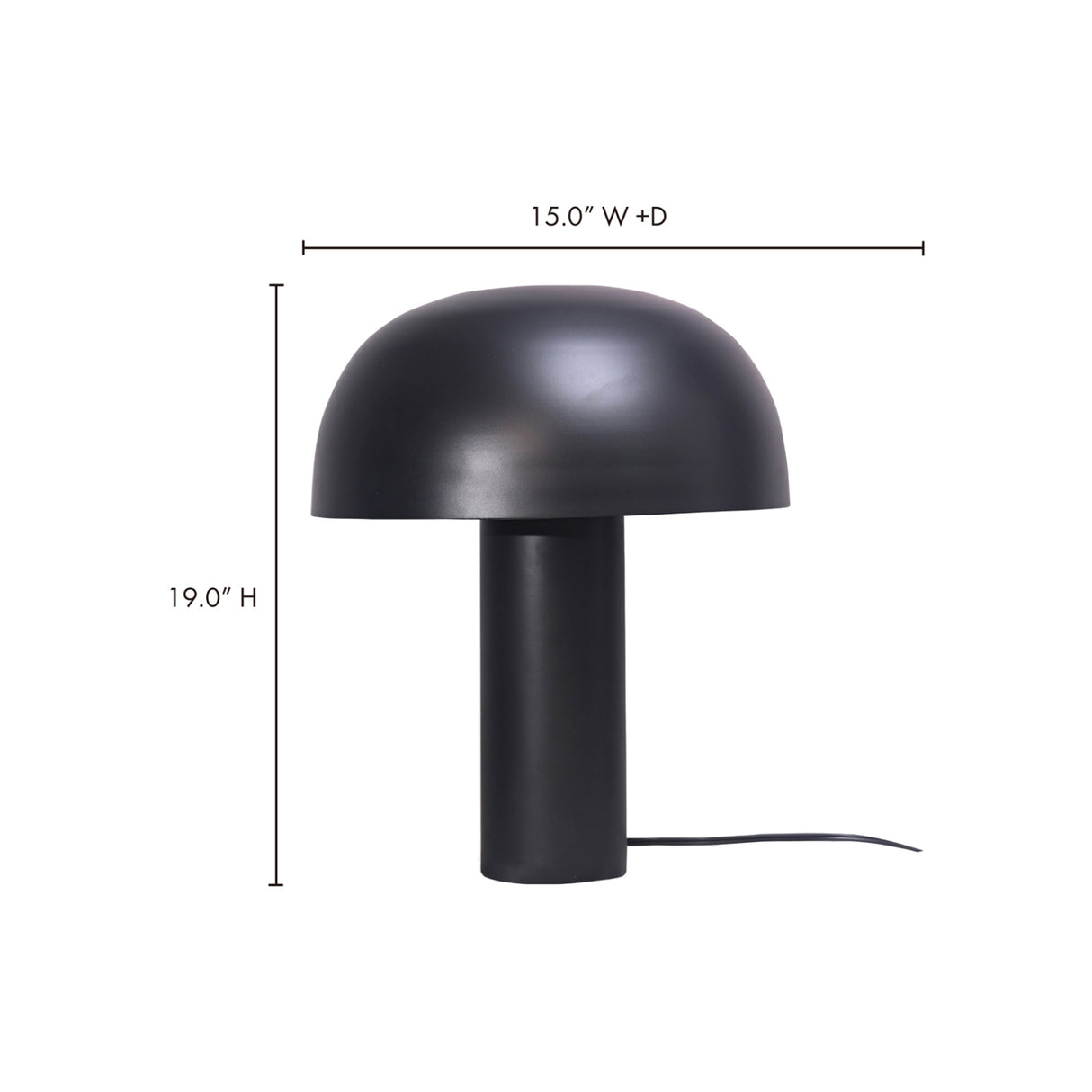   Modern European furniture - Black Dome Table Lamp - www.oroa.com | Oroa.com