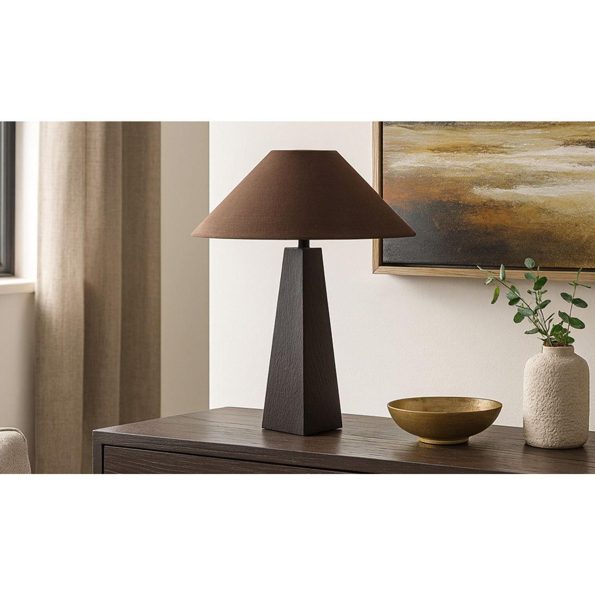   Modern European furniture - Aged Black Table Lamp - www.oroa.com | Oroa.com