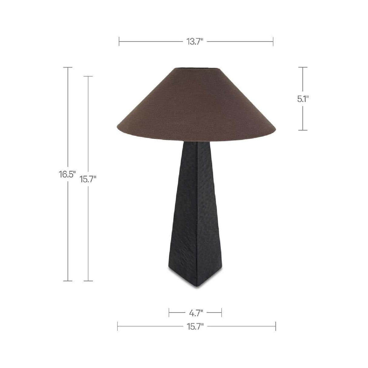  Modern European furniture - Aged Black Table Lamp - www.oroa.com | Oroa.com