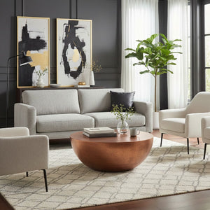   Modern European furniture - Metallic Round Coffee Table - www.oroa.com | Oroa.com