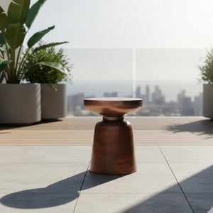   Modern European furniture - Antique Copper Accent Table - www.oroa.com | Oroa.com