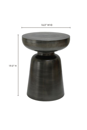   Modern European furniture - Antique Nickel Accent Table - www.oroa.com | Oroa.com