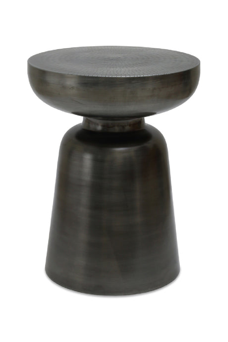  Modern European furniture - Antique Nickel Accent Table - www.oroa.com | Oroa.com