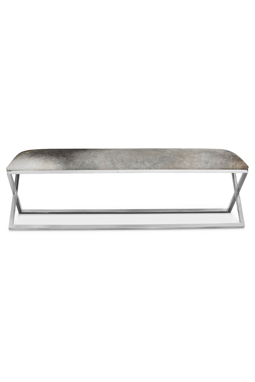   Modern European furniture - Gray Cowhide Bench - www.oroa.com | Oroa.com
