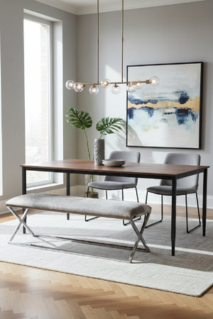   Modern European furniture - Gray Cowhide Bench - www.oroa.com | Oroa.com