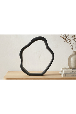   Modern European furniture - Black Abstract Tabletop Sculpture - www.oroa.com | Oroa.com