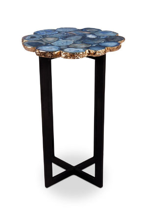   Modern European furniture - Blue Agate Stone Accent Table - www.oroa.com | Oroa.com