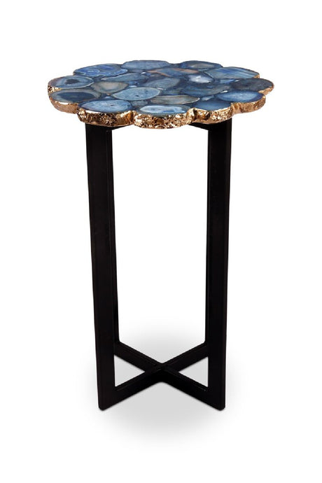   Modern European furniture - Blue Agate Stone Accent Table - www.oroa.com | Oroa.com