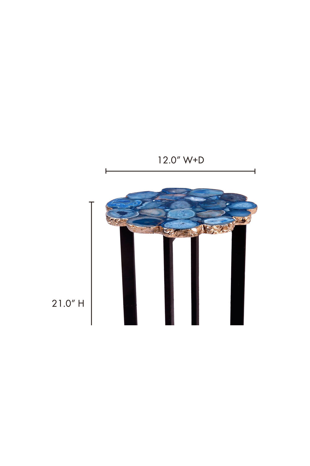   Modern European furniture - Blue Agate Stone Accent Table - www.oroa.com | Oroa.com