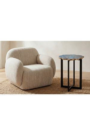   Blue Agate Stone Accent Table | Oroa.com
