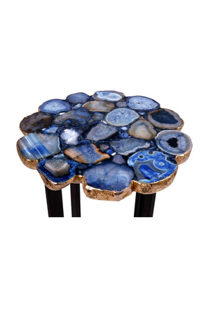   Modern European furniture - Blue Agate Stone Accent Table - www.oroa.com | Oroa.com