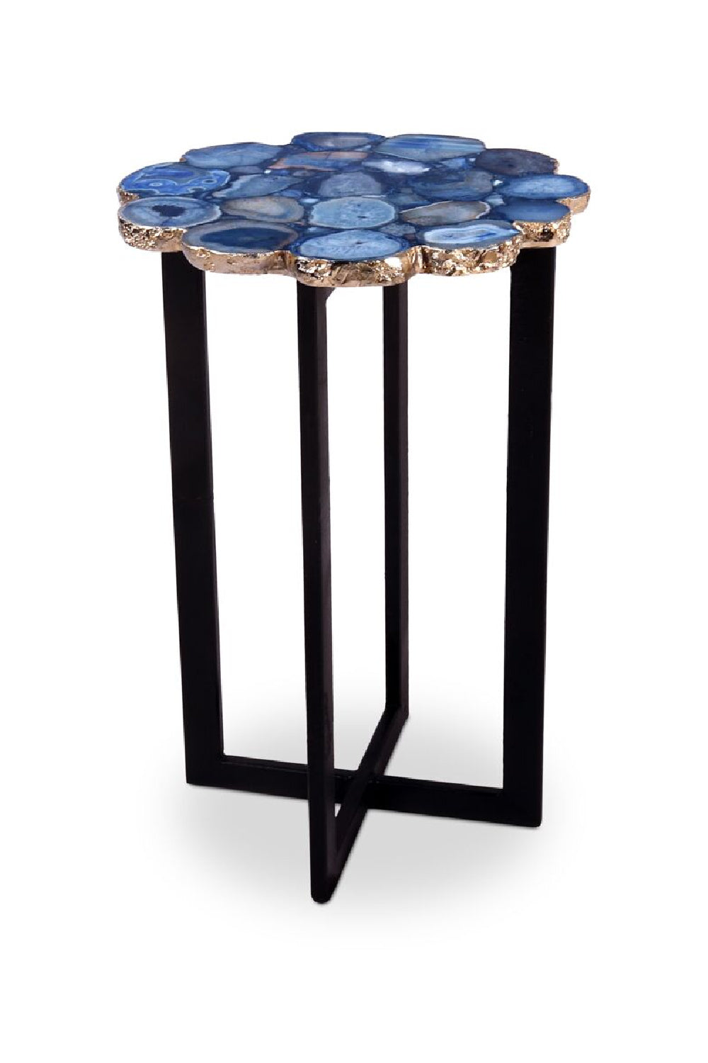   Modern European furniture - Blue Agate Stone Accent Table - www.oroa.com | Oroa.com